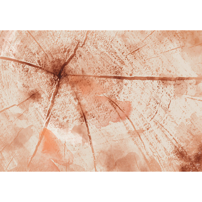 Murale pelez et collez - coffre rose, L 100 po x l 135 po