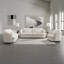 Chaise Mariko avec coussin, lin beige