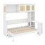 Lit escamotable avec bureau et armoires, lit escamotable peu encombrant pour bureau à domicile-747984707