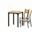 Ensemble de table basse et de chaises Morning, ensemble de meubles de table à manger 3 pièces, ensemble de conversation et de chaise (seulement 1 table et 2 chaises)