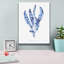 «Indigo Botanical 11» par Jean Plout, art mural sur toile-1619547581