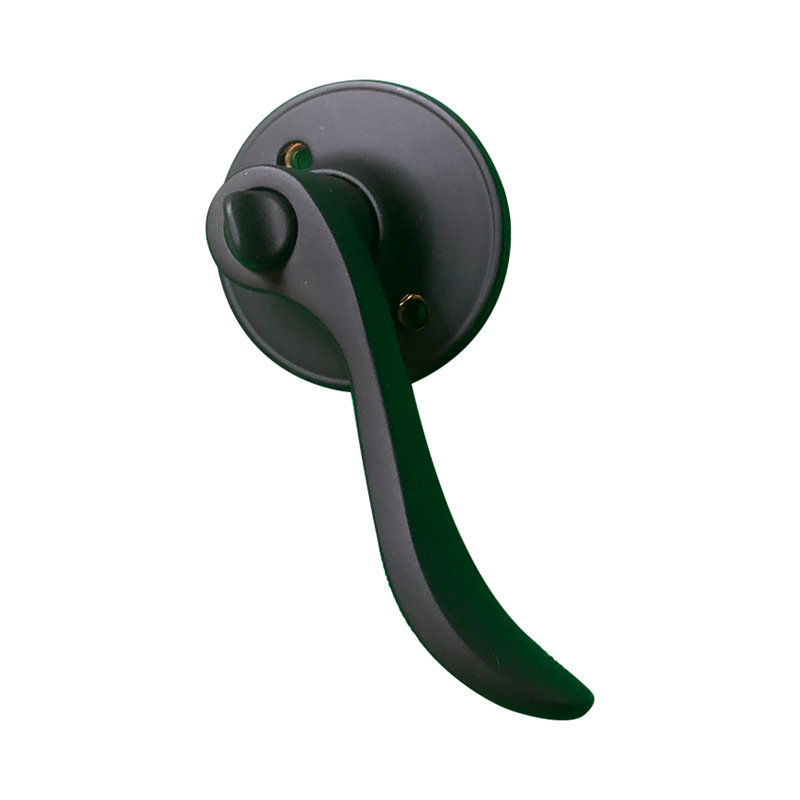 Levier de porte incurvé à clé