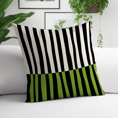 Humphrey Striped Outdoor Reversible Throw Pillow