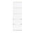 5-Tier Reversible Color Open Shelf Bookcase, White/Pink-256550516