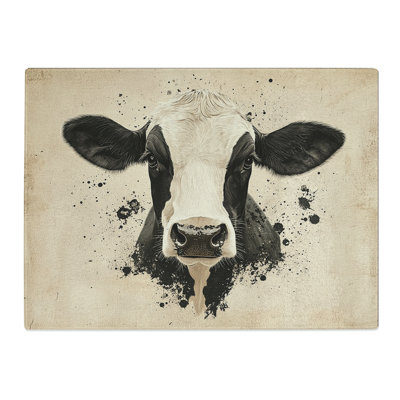 Cow Vol.2  Glass Chopping Board