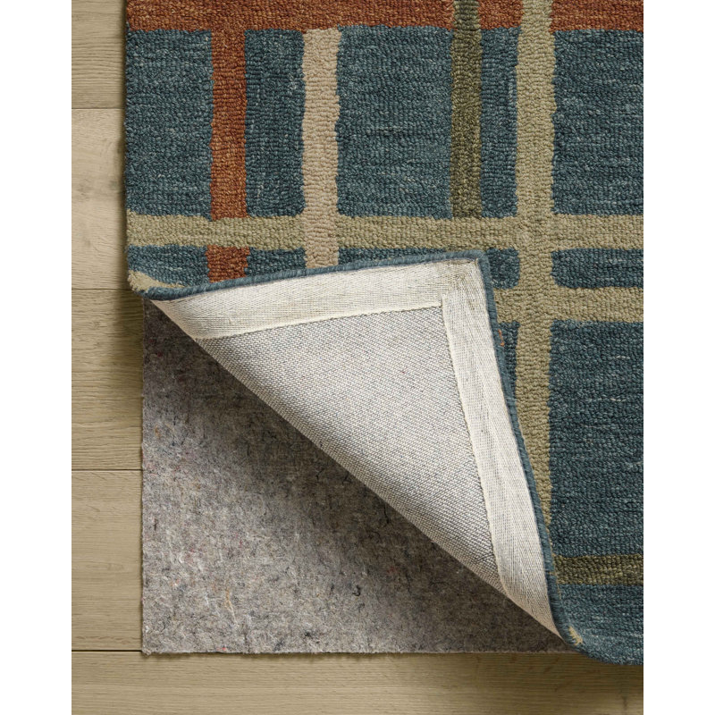 Tapis denim / multicolore Magnolia Home par Joanna Gaines x Loloi Waylon, Rectangle 8 pi 6 po x 11 pi 6 po