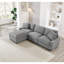 Canapé modulaire rembourré en polyester avec rangement