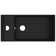 Ebern Designs Brance 4800mm L x 249.93mm W Black Ceramic Rectangular Sink with Overflow