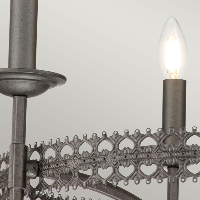 Maryam 3 - Light Waggon Wheel Chandelier