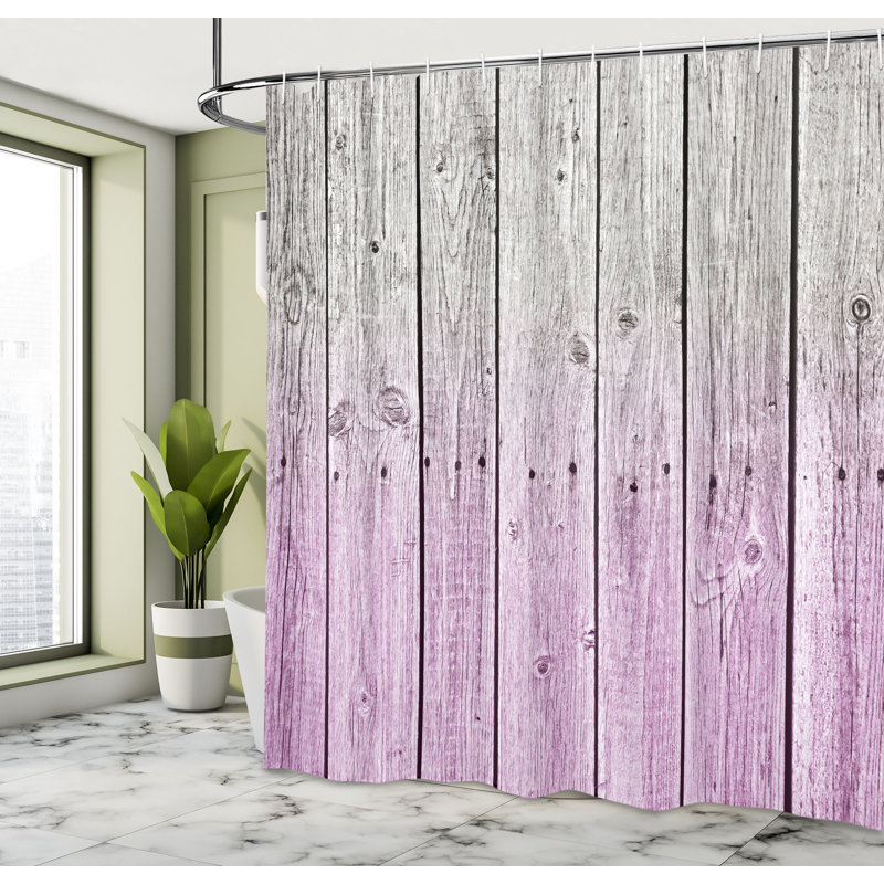  Rideau de douche simple Digital, H 69 po x l 84 po, Mauve pâle