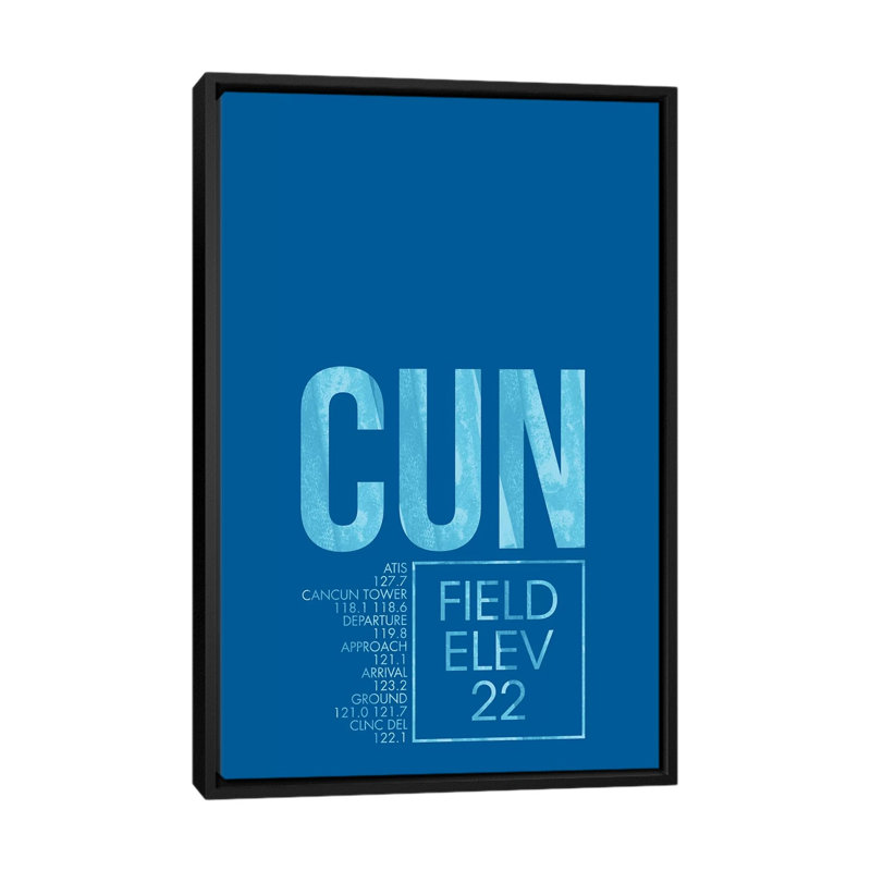 "cancun" , "contrôle de circulation de l’air" , art textuel sur toile tendue, H 60 po x l 40po x P 1,5 po, Pas de tapis