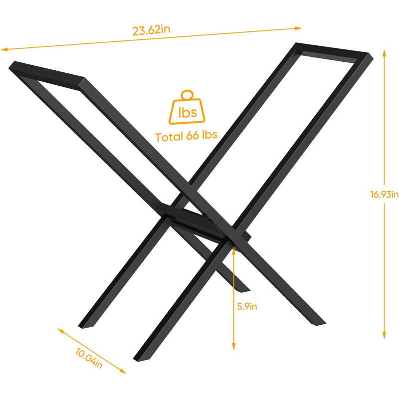 Jahniyah 23.62'' W Metal Log Rack