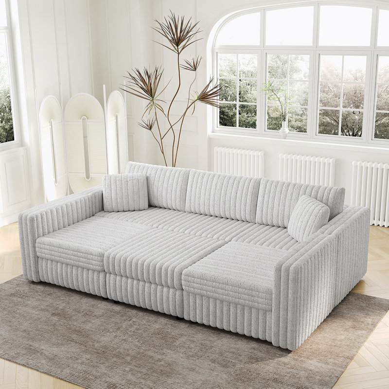 Canapé modulaire confortable avec design élégant et rangement pratique