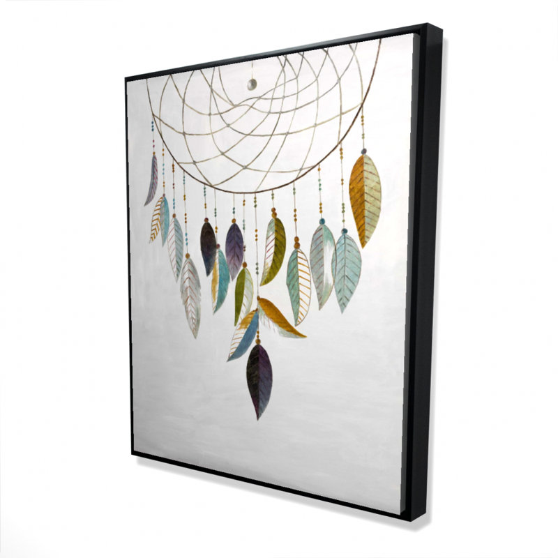 Dreamcatcher With Feathers Print On Canvas, H 60 po x l 48 po