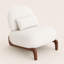 Chaise d'appoint moderne sans accoudoirs avec coussin-1454929538
