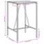 Penelopia Square Outdoor Bar Table , 70cm cm W 70cm cm D-1296894311