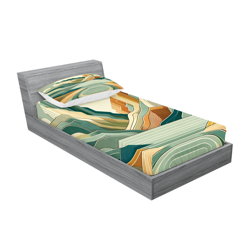 Microfiber Sheet Set, California King Sheet Set with 2 Pillowcases
