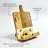 Mango Wood Book Stand with Sunflower & Bee Design