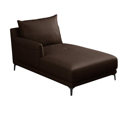 Chaise longue inclinable en similicuir