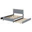Lit plateforme tapissier avec 2 tiroirs et lit gigogne-941952081