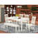 Alingtons Solid Wood Rubberwood Dining Set