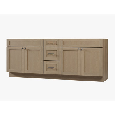 Disar 87" Double Bathroom Vanity Base Only