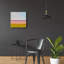  «Beyond The Fields 1» par Carol Young, art mural en verre acrylique, 24 po x 24 po