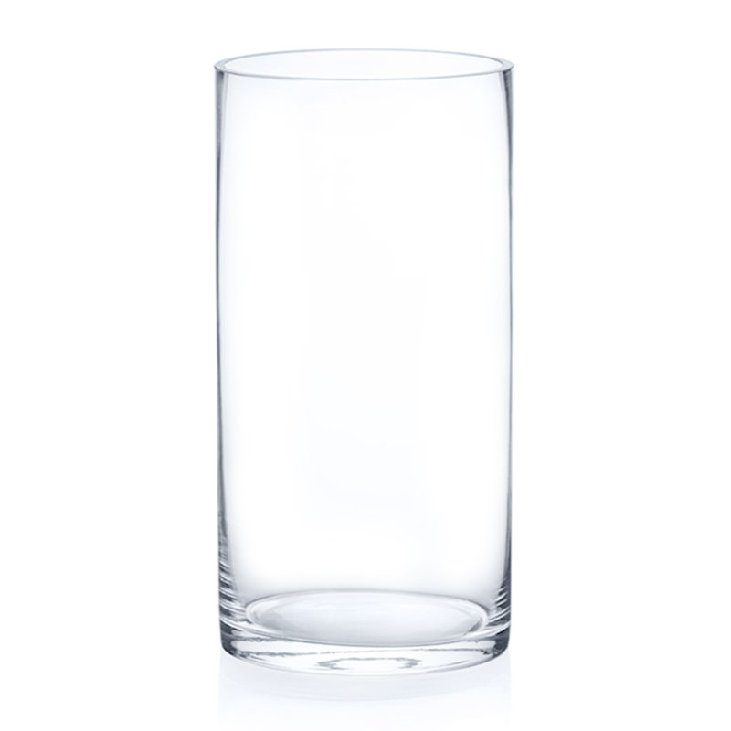 Glass Table Vase, 10" H x 5" W x 5" D
