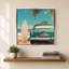 «Retro Beach» par CAD Designs - Impression sur toile-130745479-130745480