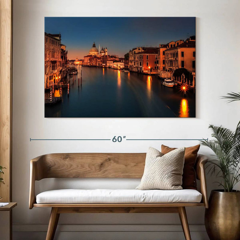 Hannes Grand Canal au crépuscule, H 34 po x l 51 po