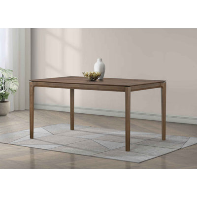 Capri Rectangular Dining Table with Sleek Modern Frame by George Oliver