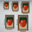 Boule disco tomate, cadre mural vintage orné – Cadre doré décoratif pour œuvres d'art.-1750977079
