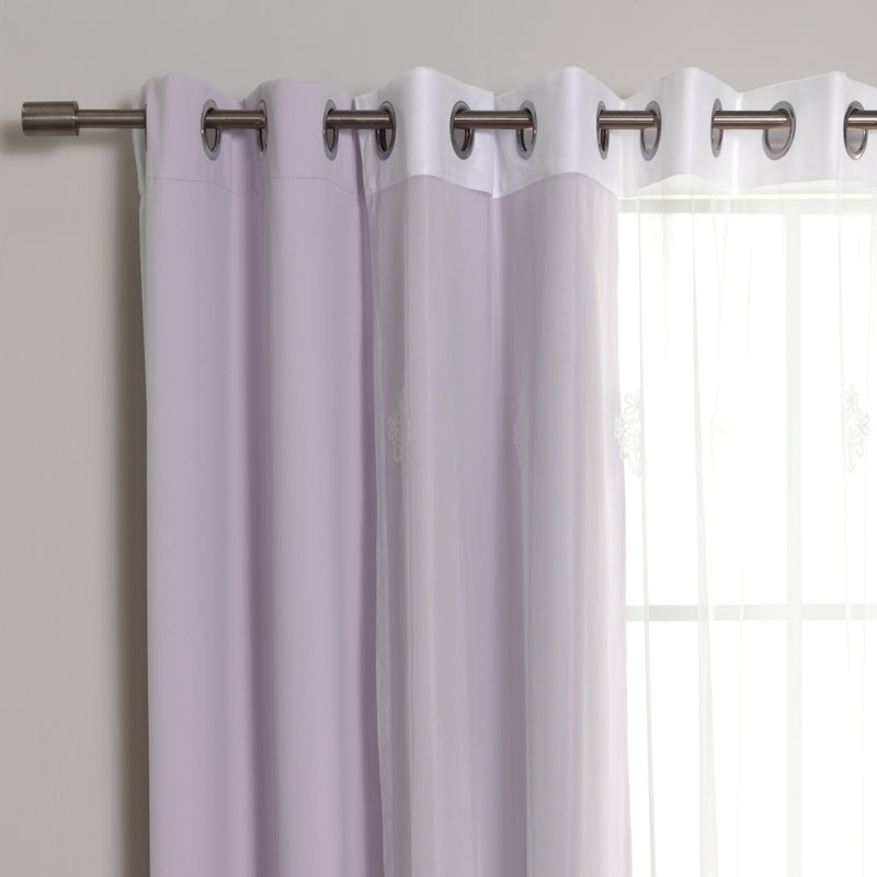 Salomon Blackout Curtain, 52" W x 84" L, Lilac