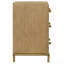 Table de chevet 3 tiroirs sable avec ports USB