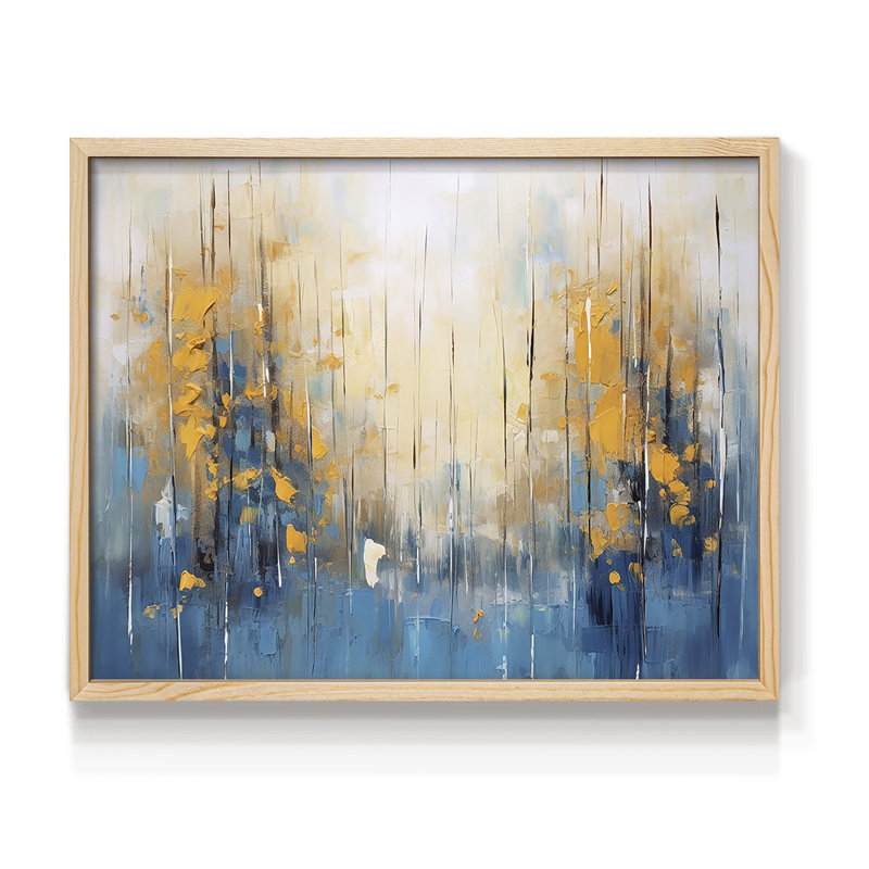 Abstrait, série Cxxxi, reproduction encadrée, Naturel, H 22 po x l 28 po