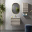 Base de meuble-lavabo mural simple 23,1 po Perla-106888298