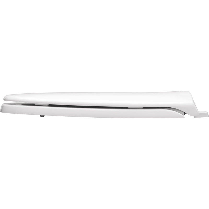 Siège de toilette allongé en plastique Eljer, Blanc