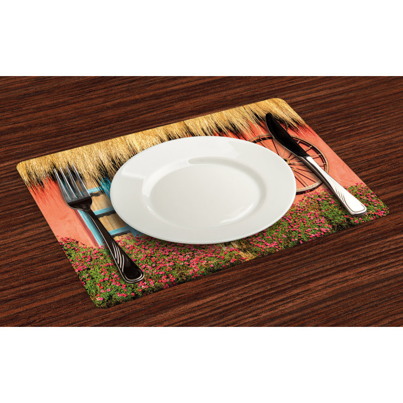 Polyester Abstract Rectangle Placemat