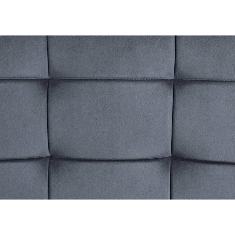 Gray Velvet Bench With Sandy Finish, Kd Memory Foam Backed Dater Pipe Design Metal Frame, 13" Under Gap, 300lbs Max Load, 24" Product Depth Dimension, 48" Width 18" Height Dimension Bench, Kd, Seat,
