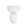 Kingston™two-piece elongated 1.28 gpf toilet with Class Five® flushing technology and left-hand trip lever, seat not included