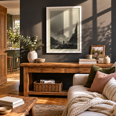 Solitude in Stone Minimalist - Framed Print