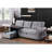 3 - Seat, Upholstered Pull Out Sectional , Chaise, Storage, Convertible, Twin Size Sleeper, Removable Back Cushions, Overnight Stays, Linen Seat Gray With Chaise And Convertible To Sleeper Bed,-133520076