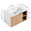 Meuble-lavabo mural flottant 30 po avec lavabo en céramique et porte d'armoire à fermeture en douceur Kashyra