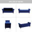 Banc de rangement bleu Sherpa