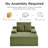 Boneless 49" Modern Soft Corduroy Chaise Lounge Upholstered Sleeper Sofa Bed, No Assembly Required Floor Boneless Sofa-776057872