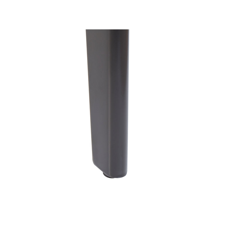 Balmer Extendable Metal Base Dining Table, Black