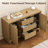 Modern Storage Cabinet With 2 Doors, 3 Drawers & Framed Edge Design-41989432