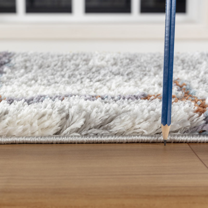 Loft Shag GC_CZY1009 Multi 5 ft. 3 in. x 7 ft. Shaggy Area Rug, Rectangle 5'3" x 7'3"