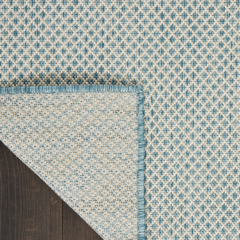 Geometric Indoor / Outdoor Rug, Rectangle 5' x 7'