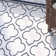 Ammundsen Geometric Area Rug in Ivory/Navy